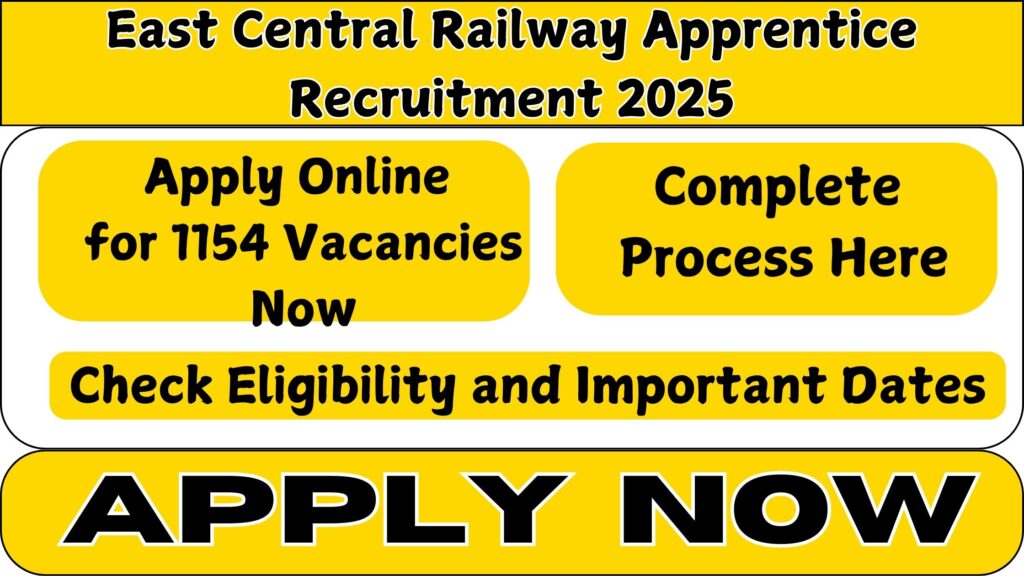 East Central Railway Apprentice Recruitment 2025