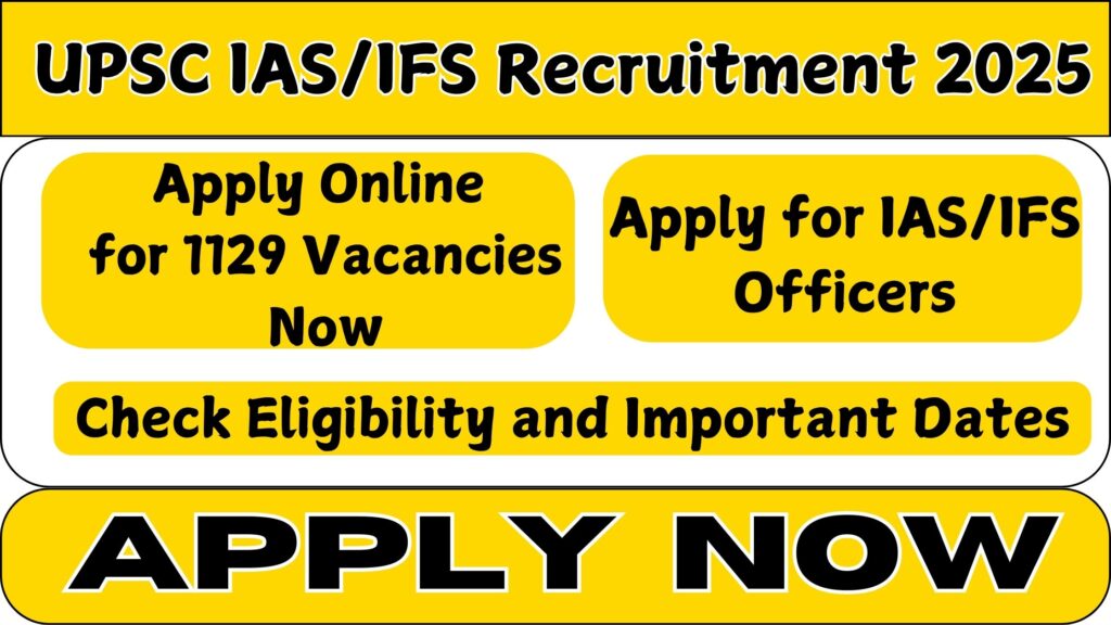 UPSC IASIFS Recruitment 2025